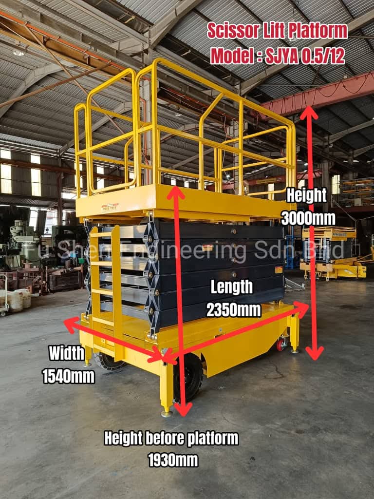 Trusted Self Propelled Scissor Lift Supplier Penang (PG) Malaysia