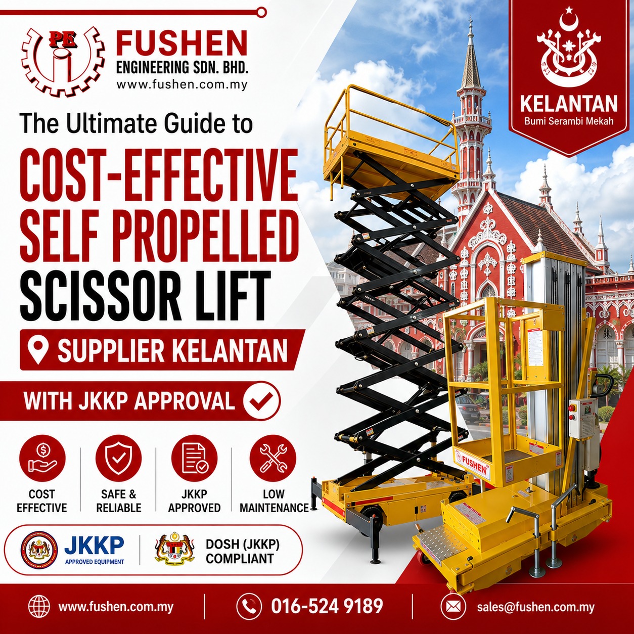 2026 The Top-Rated Self Propelled Scissor Lift Solutions for Massive Warehouses in Kelantan| Self Propelled Scissor Lift Supplier Kelantan