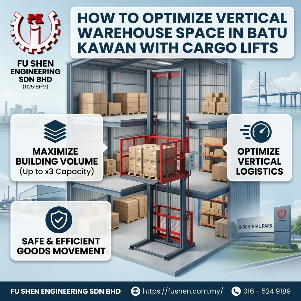 How to Optimize Vertical Warehouse Space in Batu Kawan with Cargo Lifts