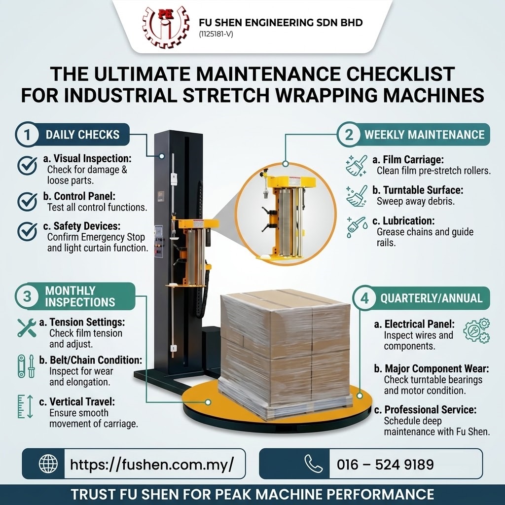 The Ultimate Maintenance Checklist for Industrial Stretch Wrapping Machines